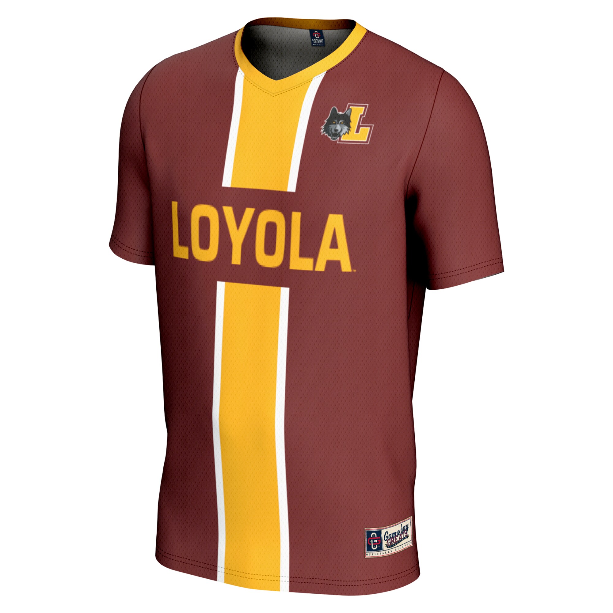 [LK] Loyola Chicago Ramblers GameDay Greats Unisex Pick-A-Player NIL Lightweight Soccer Jersey - Maroon