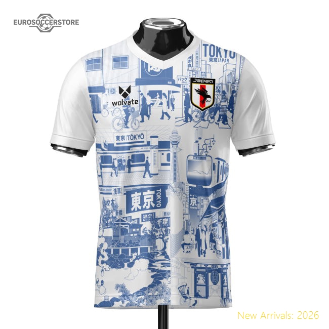 Elite Japan National Team Tokyo Heritage Football Jersey Blue (wolv