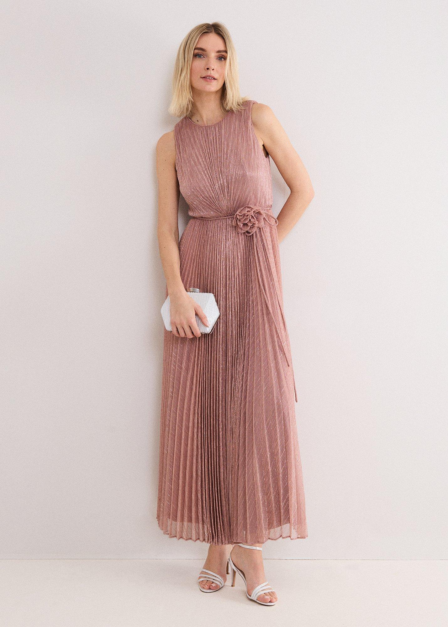 Simara Plisse Maxi Dress