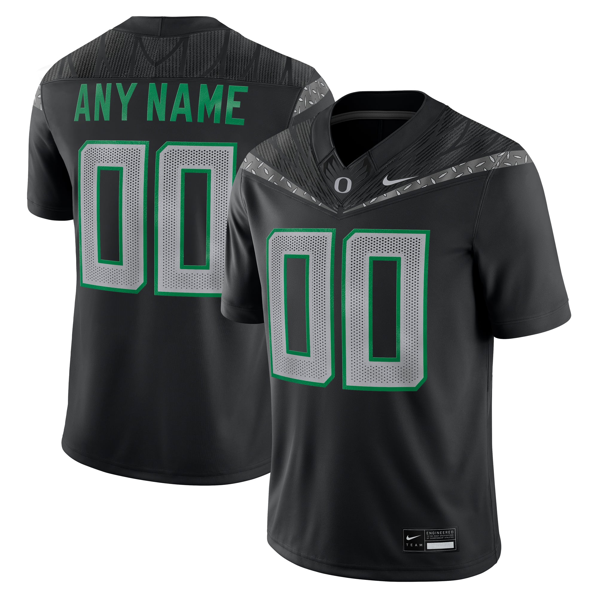 Oregon Ducks Nike Custom Game Jersey - Black