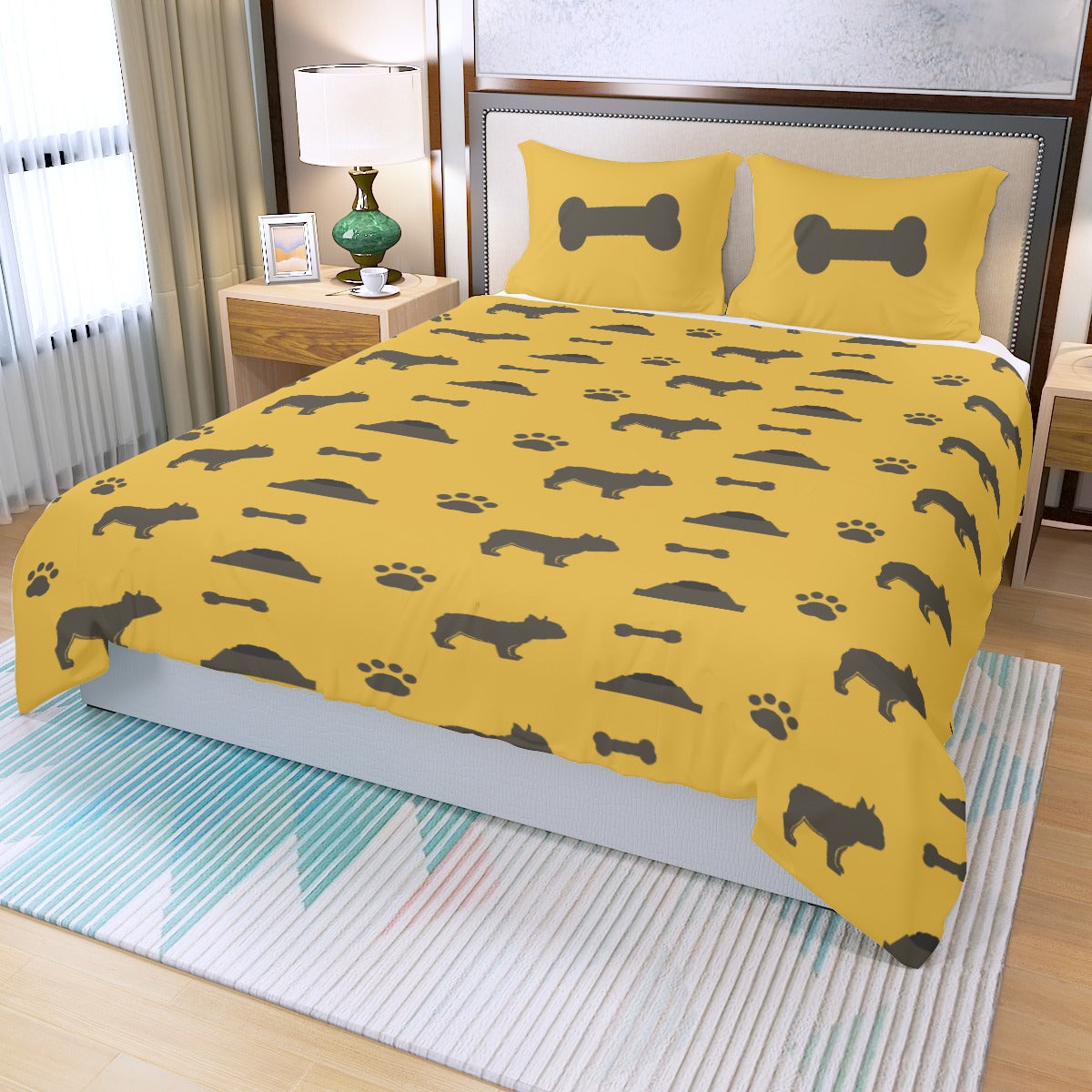 Pressure-Balanced French Bulldog专属 Gigi - Bedding Set for Indoor Use