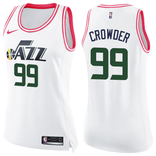 White UTA Utah Jazz #99 Nike Authentic Jersey Basketball Jersey