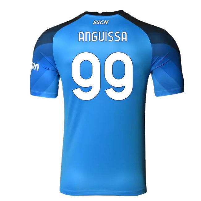 Licensed 2022-2023 Napoli Serie A Home Strip (Anguissa 99)