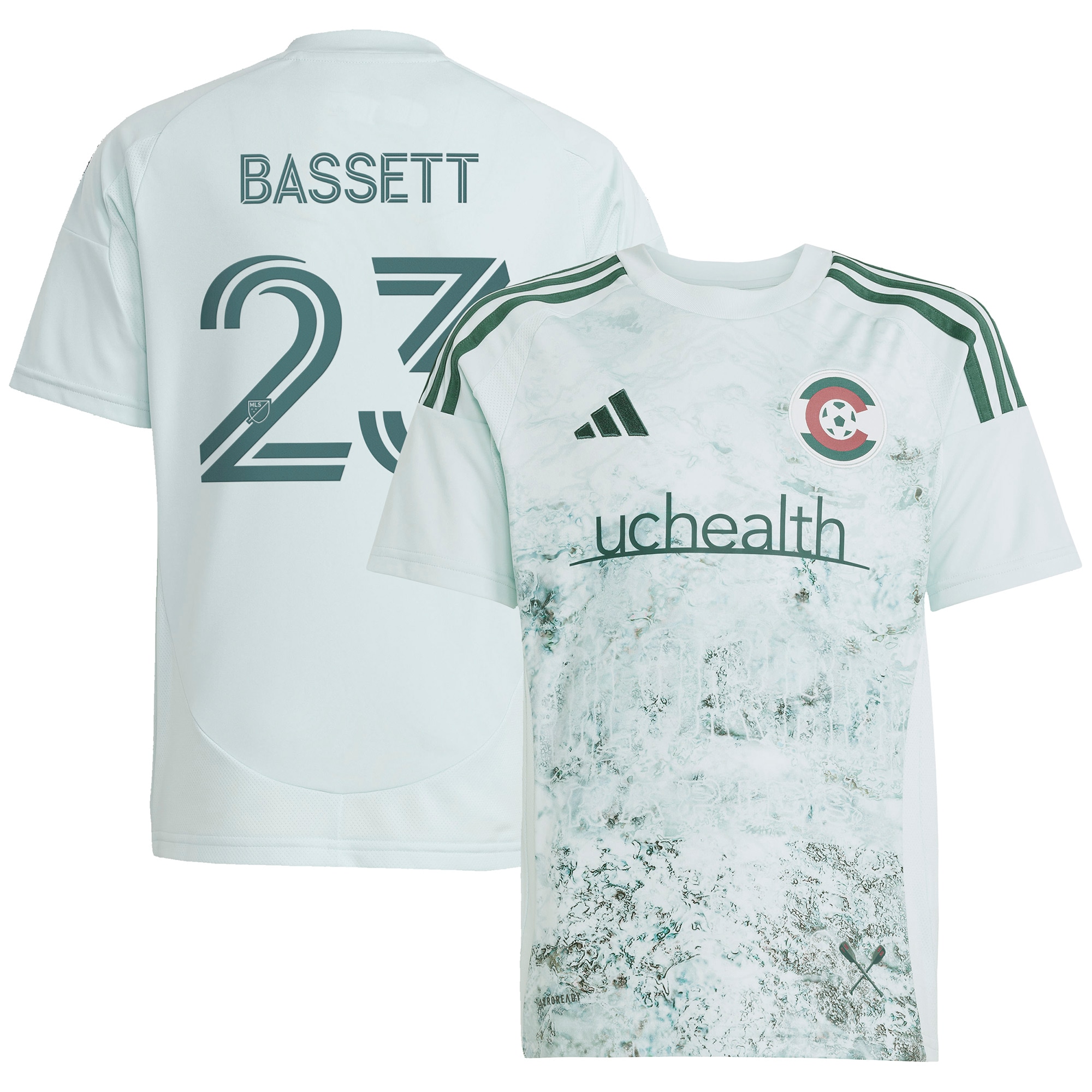 [JED] Women's Cole Bassett Colorado Rapids 2025 Headwaters Replica Player Jersey - Green