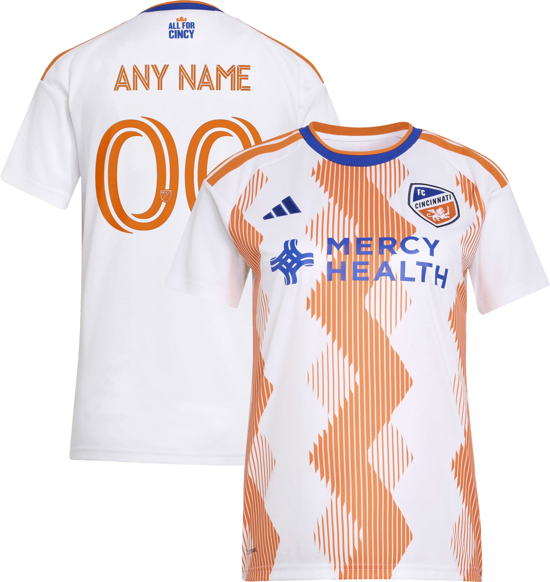 [LK] Youth FC Cincinnati Women's 2026 The Seven Hills Kit Replica Custom Jersey - White
