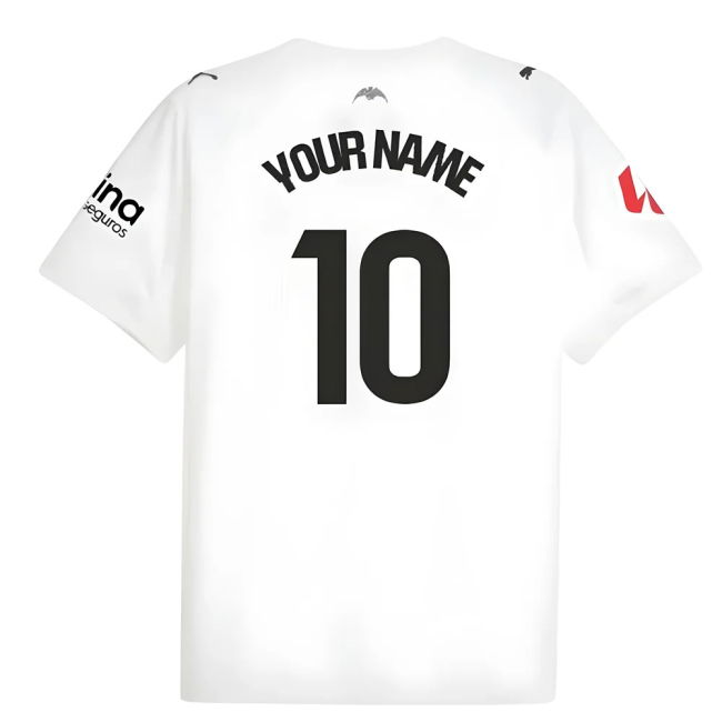 2025-2026 Valencia Home Shirt (Kids) (Your Name) | Elite