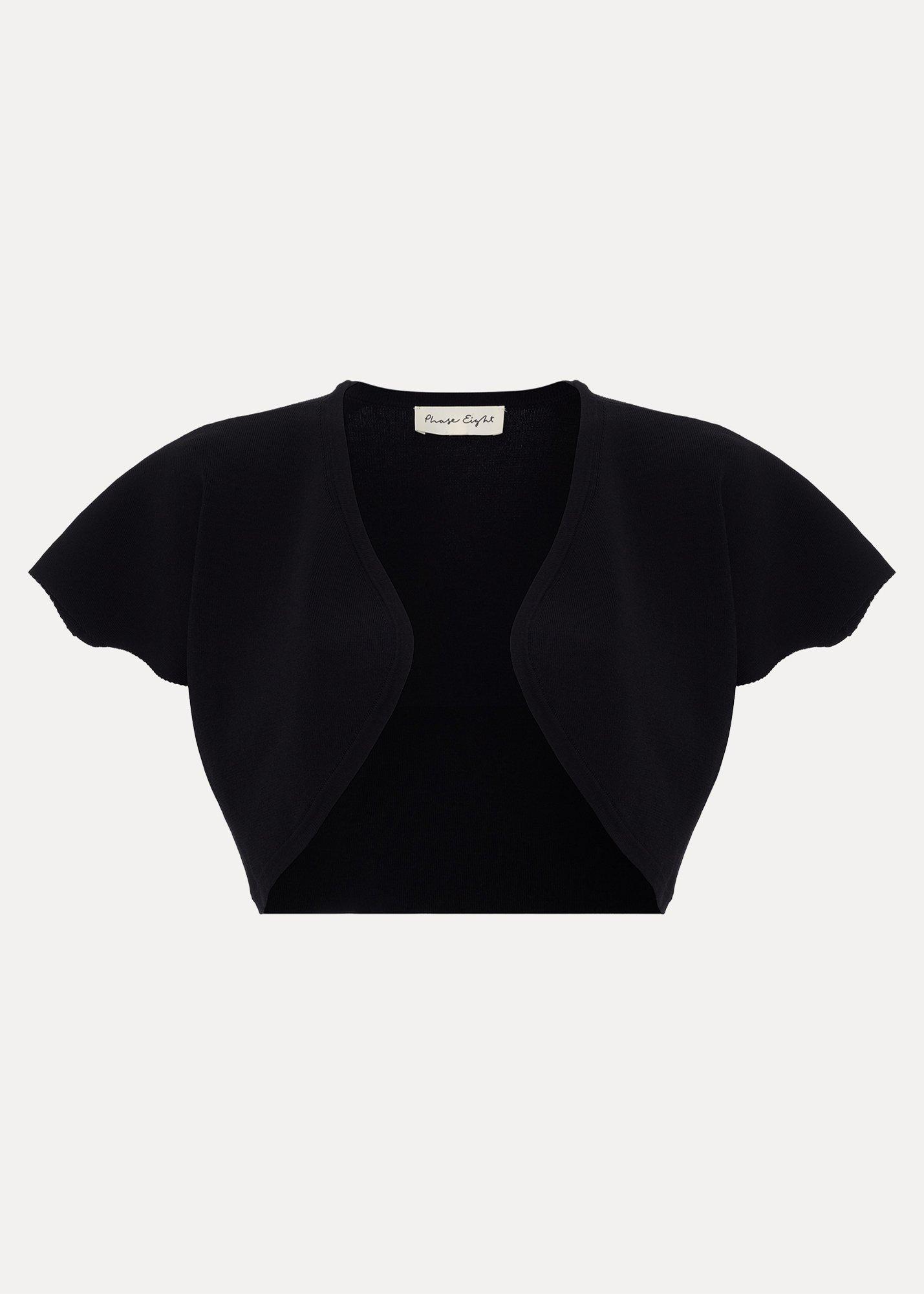 Myra Flutted Sleeve Shrug