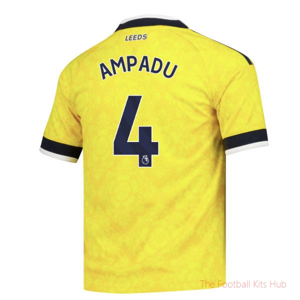 2026-2027 Leeds United Away Shirt Junior Soccer Jersey Ampadu #4 Kids'