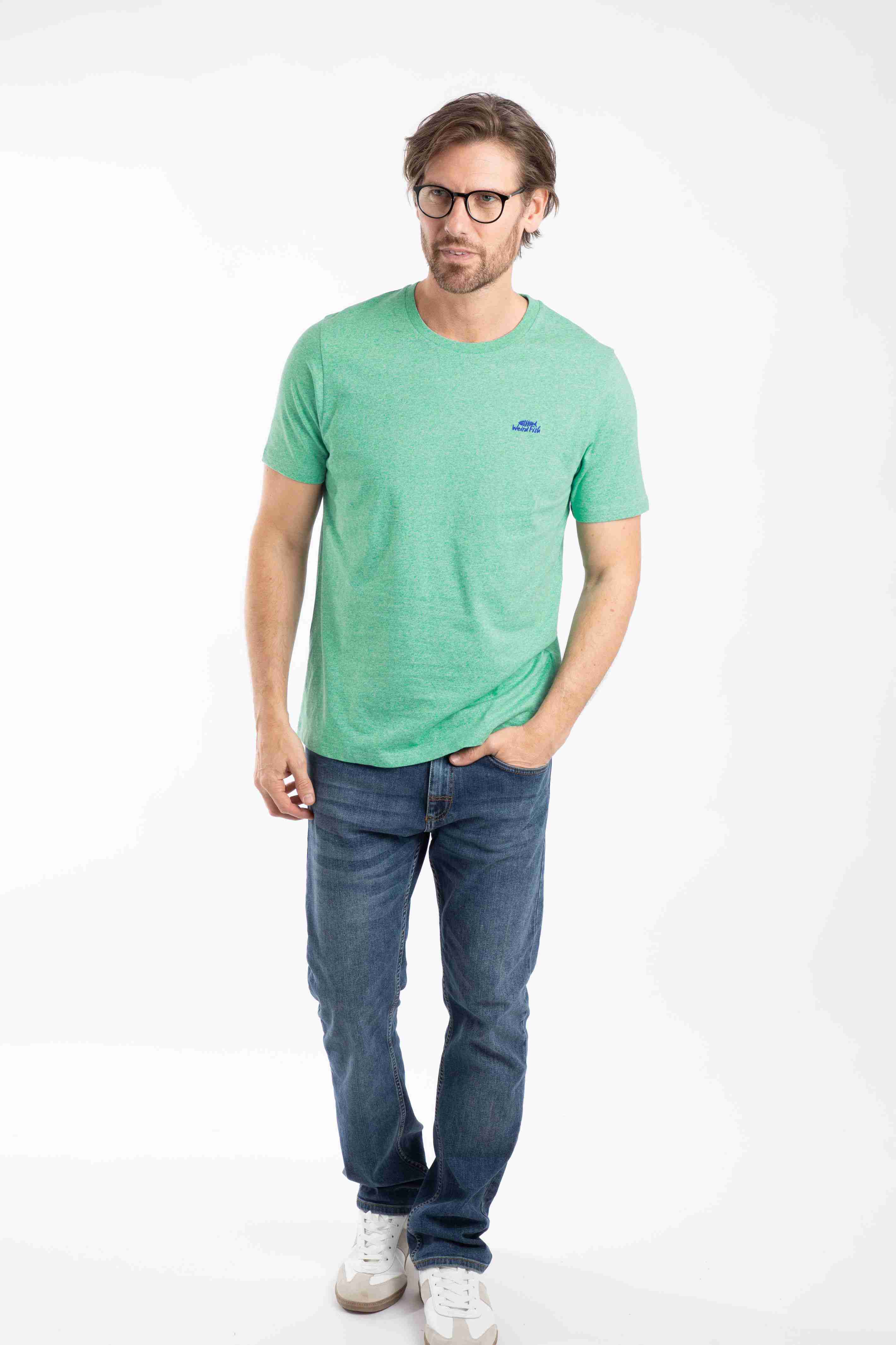 Fished Branded T-Shirt Aqua Marine