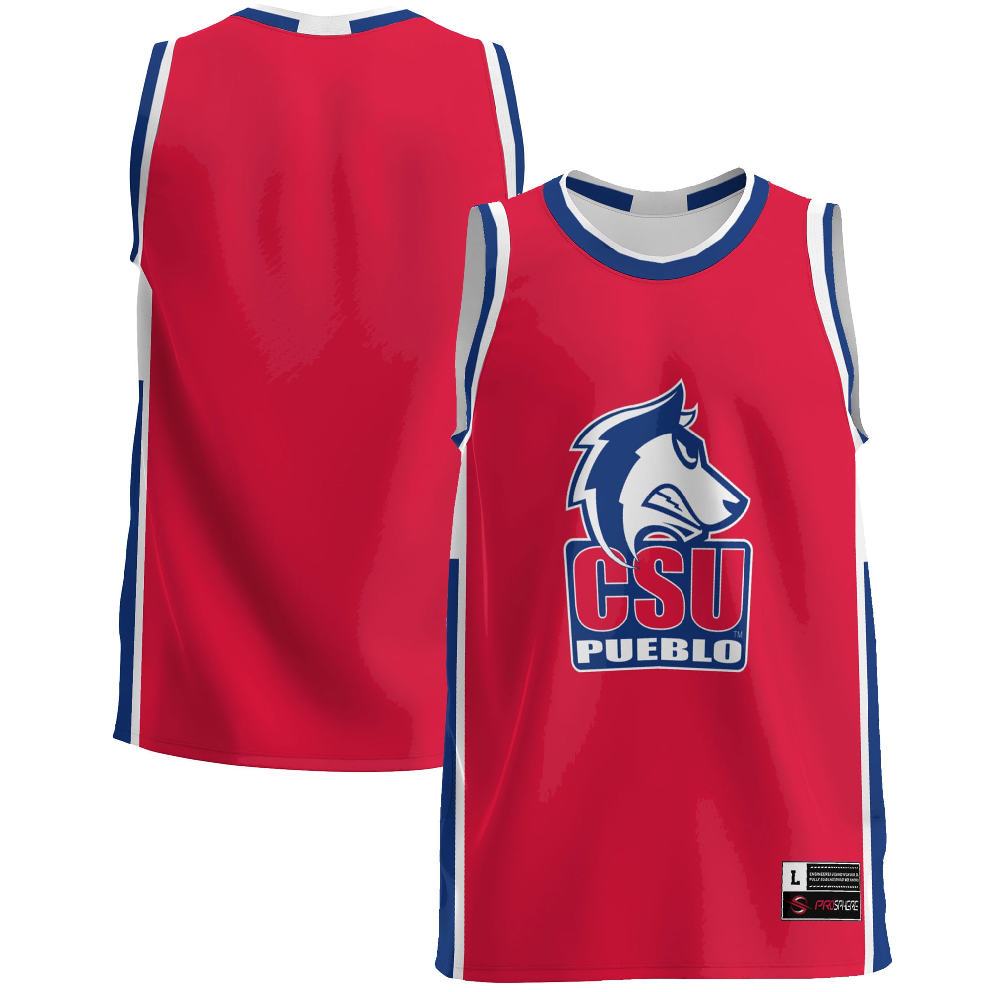 [NJP] Colorado State Pueblo Thunderwolves GameDay Greats Lightweight Basketball Jersey - Blue