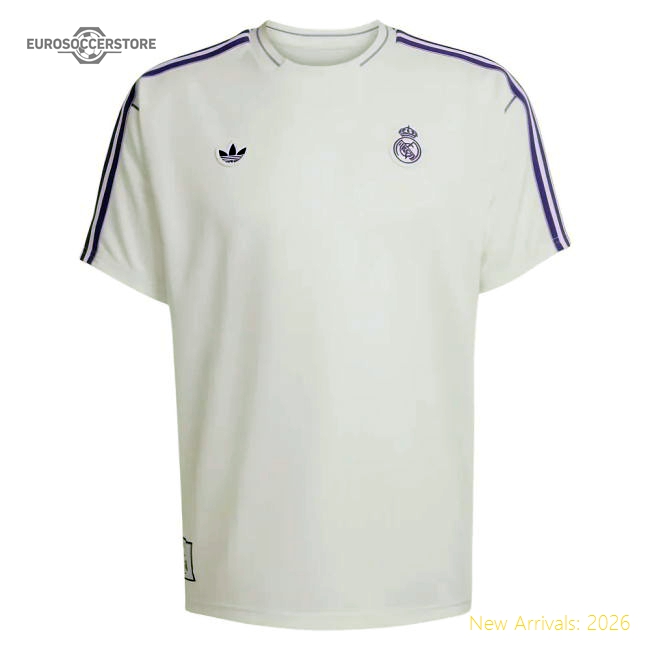 Performance Real Madrid Terrace Icons Shirt (White) (Mbappe 10)