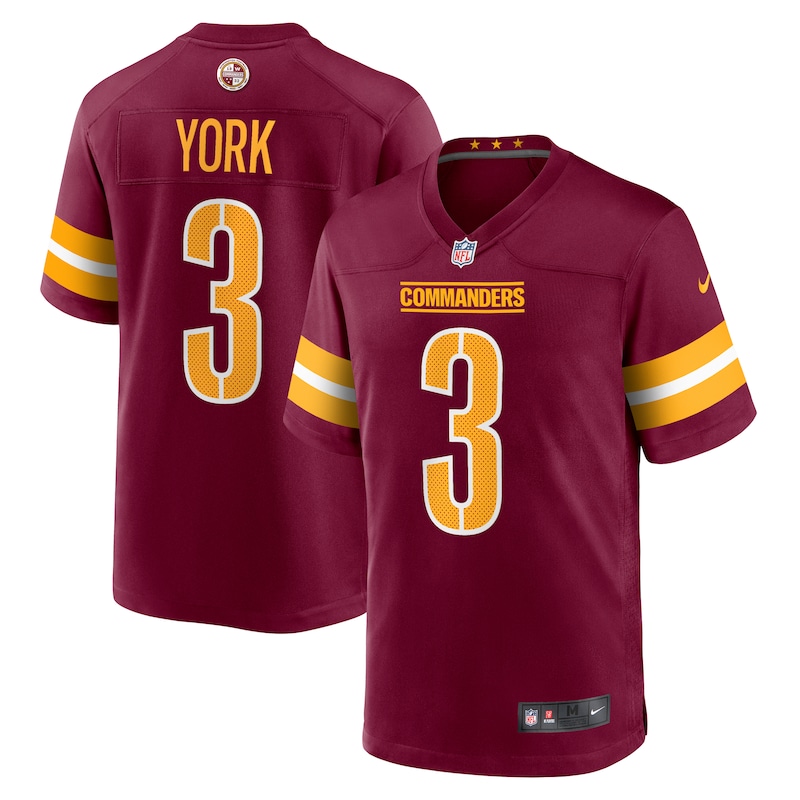 None Cade York WAS Commanders Championship Game-Ready Jersey