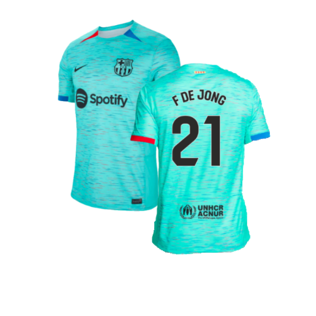 2023-2024 Barcelona Barca Premium Third Shirt (F De Jong 21)