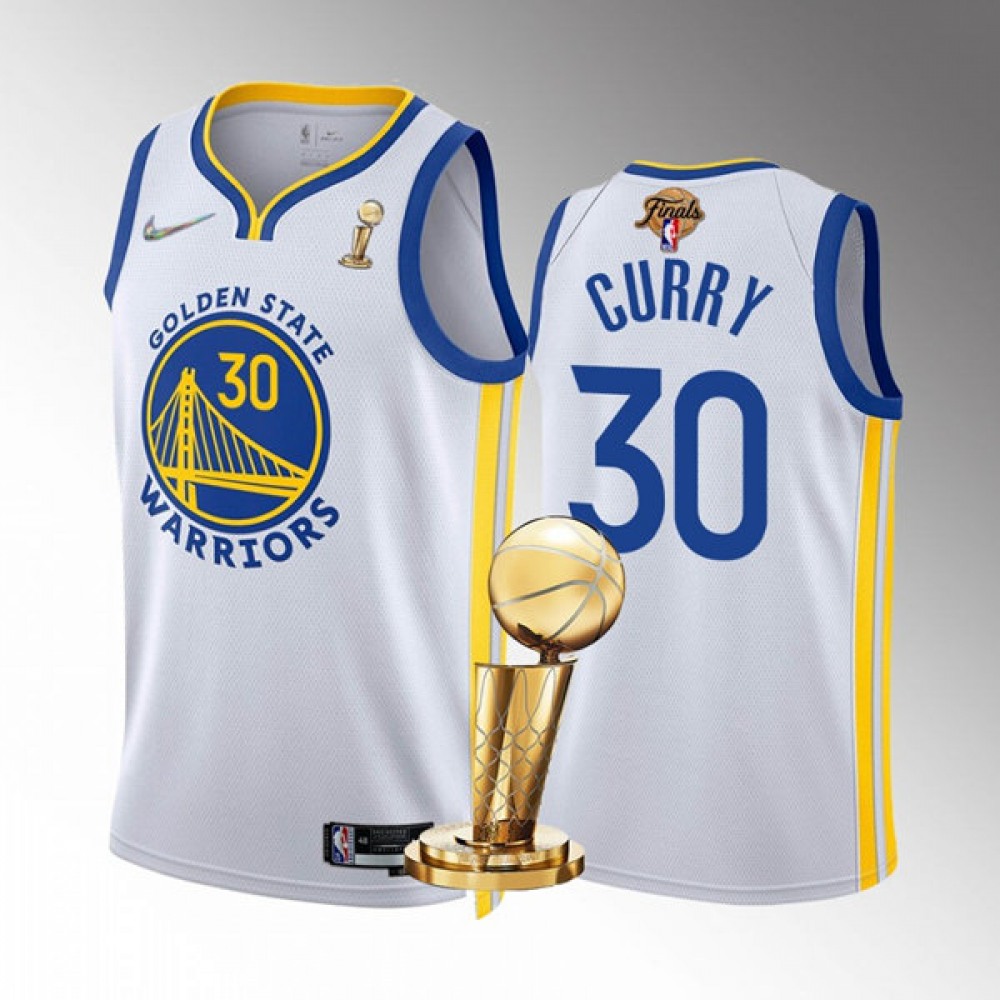 Pro Grade Stephen Curry30 Golden State Warriors Jersey White -