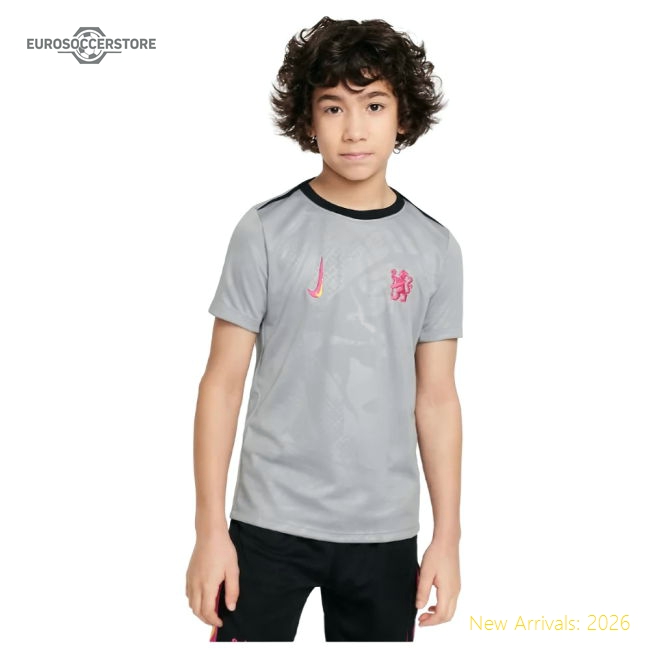 2024-2025 Chelsea Third Academy Pre-Match Shirt (Grey) - Kids