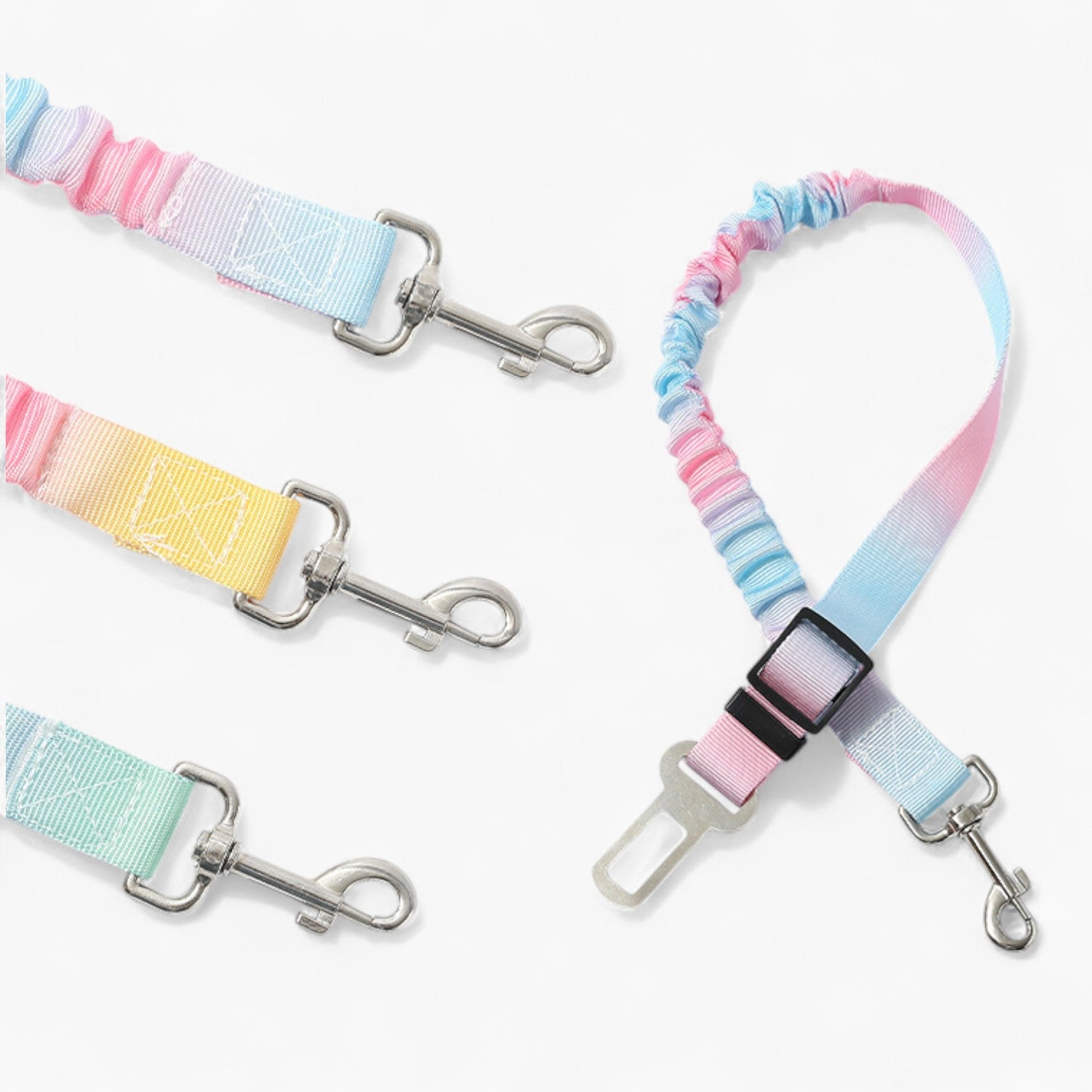 PawLuxe™ Frenchie Car Safety Seat Belt – Adjustable Anti-Rope Dog Seat Belt