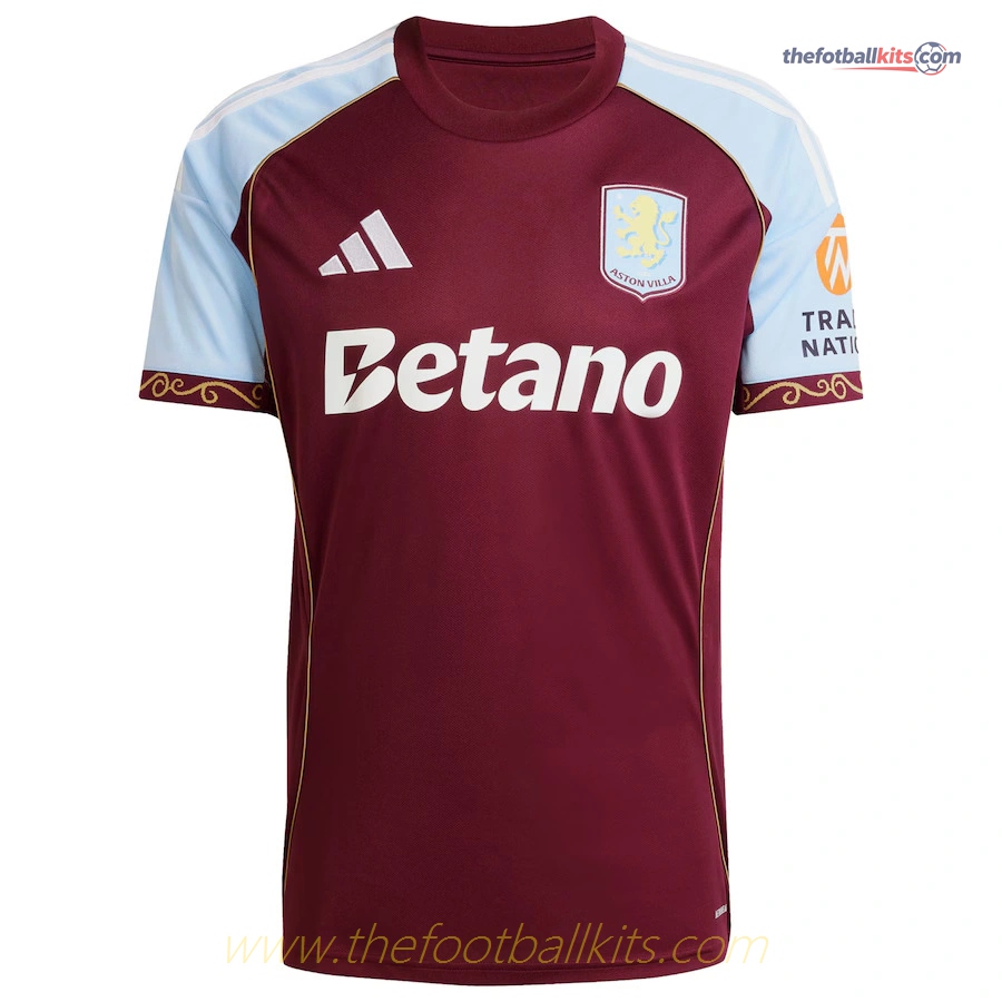Aston Villa Home Soccer Football Shirt 2025-2026 Collection