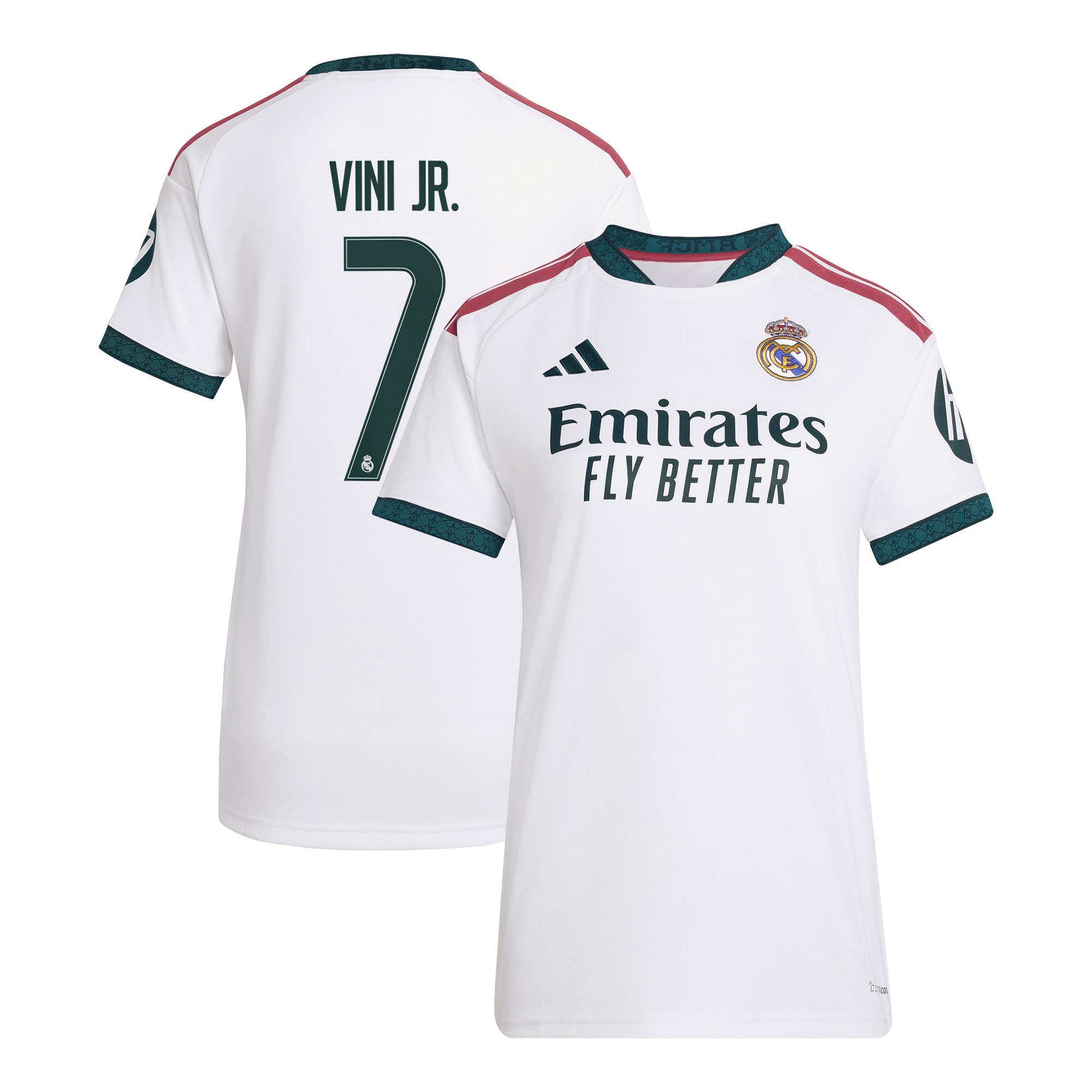 [JED] Vini Jr. Real Madrid Women's 2026/27 Home Replica Jersey - White