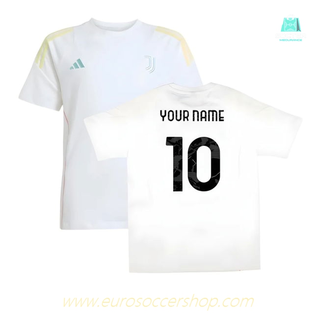 2025-2026 Juventus Training Tee (White) - Kids (Your Name)