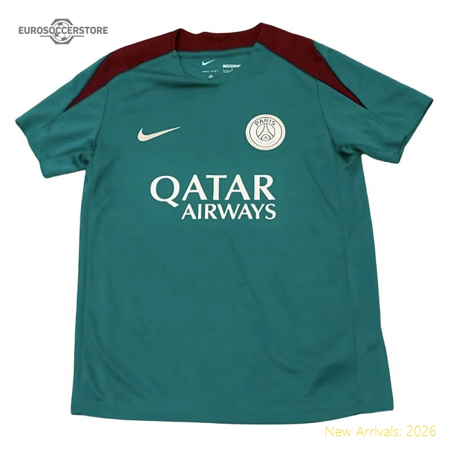 Trending 2024-2025 Psg Strike Dri-Fit Training Shirt (Teal) - Kids (Ronaldinho