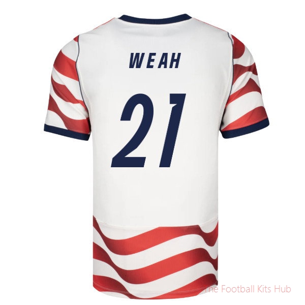 [LK] 2026/27 USA USMNT Home Authentic Jersey (Weah 21) Jersey
