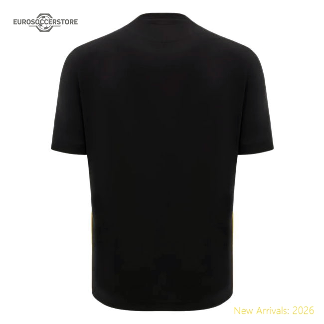 2024-2025 Wales Rugby Travel Cotton T-Shirt (Black) - Kids