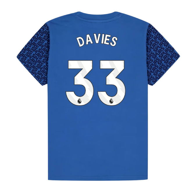 2025-2026 Spurs Shirt (Blue) - Kids (Davies 33) (Blue) | Affordable