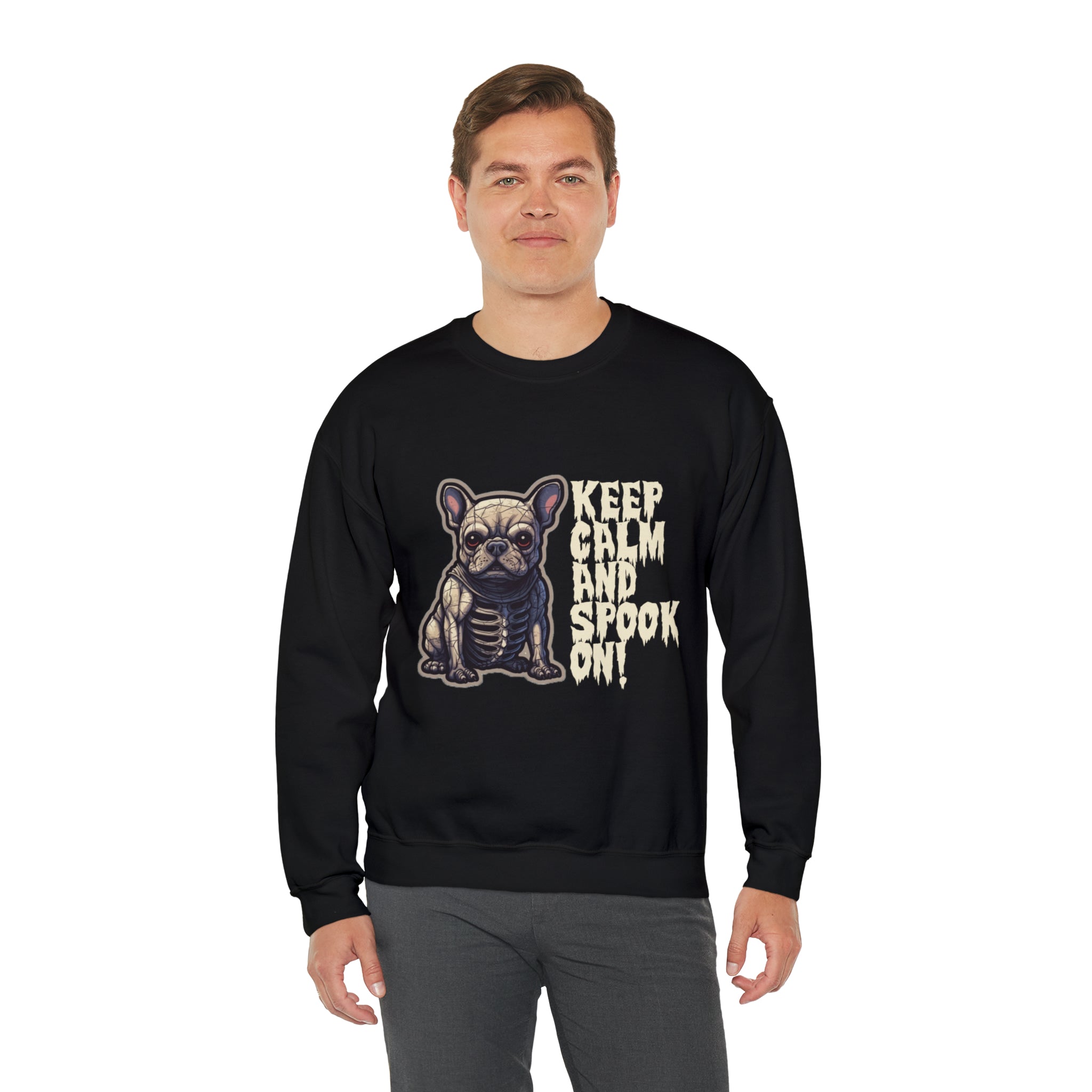 Trendy Keep Calm And Spook On Halloween Unisex Sweatshirt for Daily Life