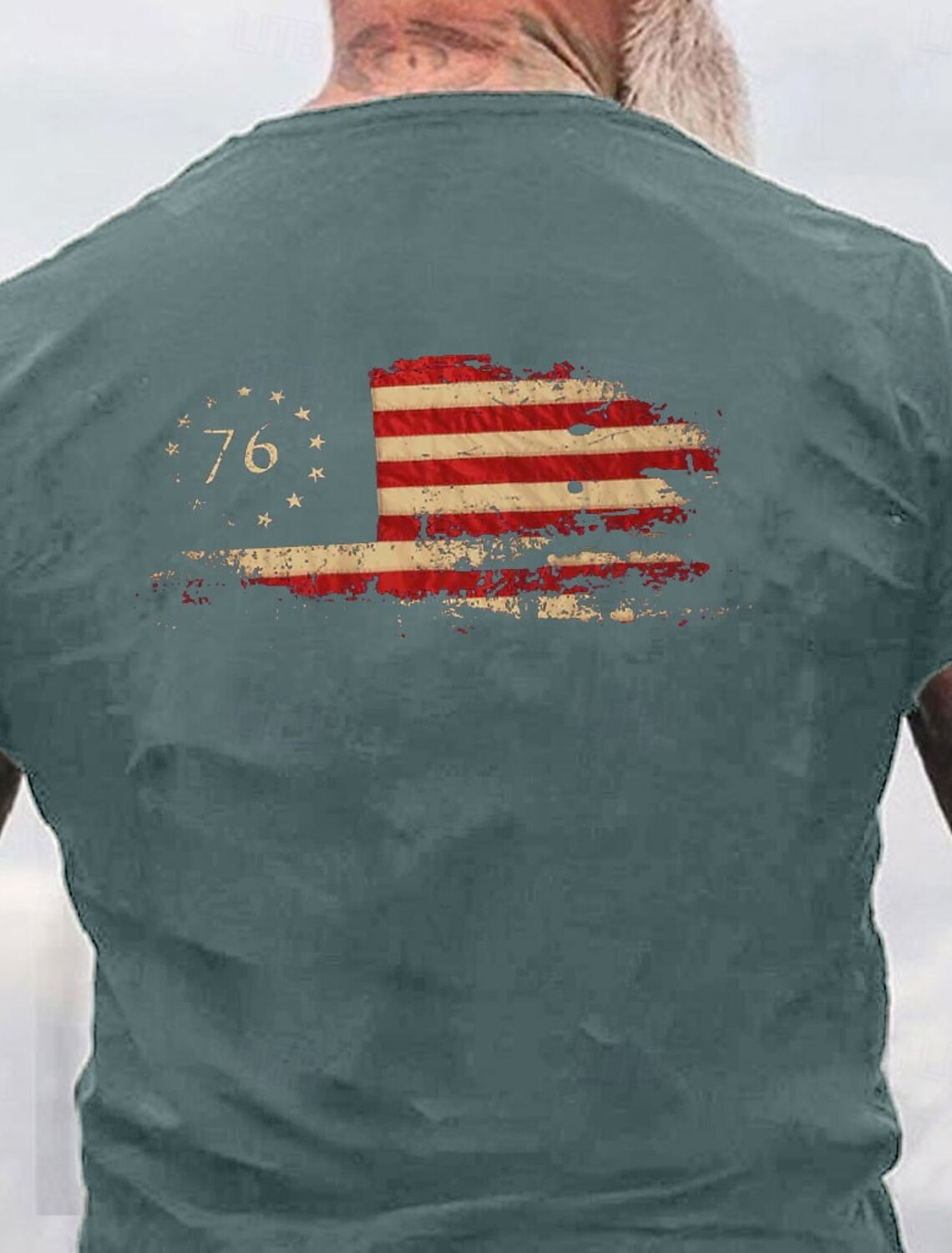 4th of July 2026 250th Memorial Day Patriotic Patriot 3D Print Crew Neck Short Sleeve T-Shirt Casual Daily Street