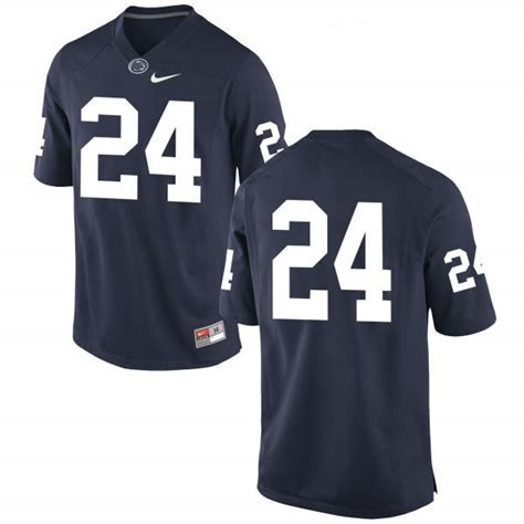 college football Men's None Miles Sanders #24 Blue 2024 Football