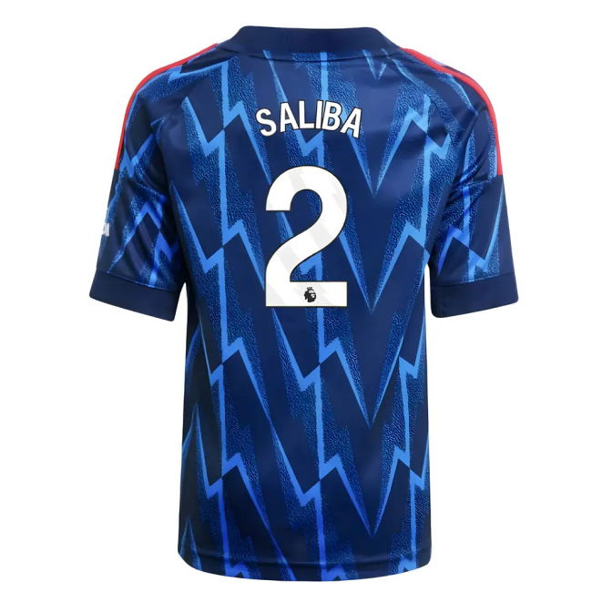 Saliba 2 Player Issue Style Arsenal Away Elite Kit 2025-2026