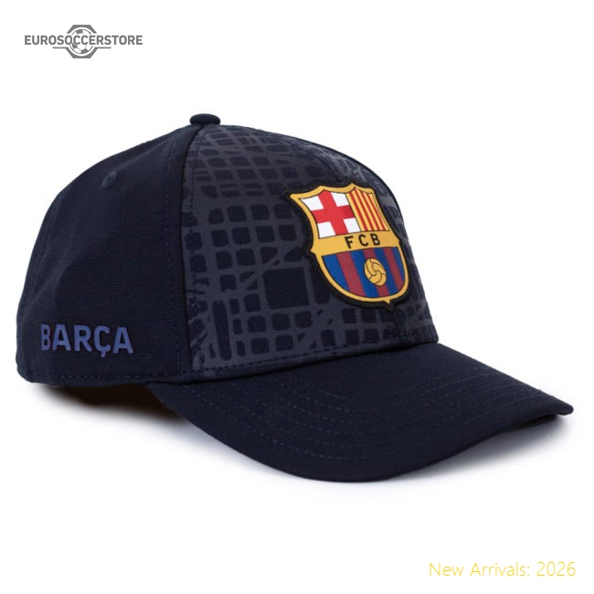Exceptional Fc Barca Geo Debossed Cap - Collectors Item