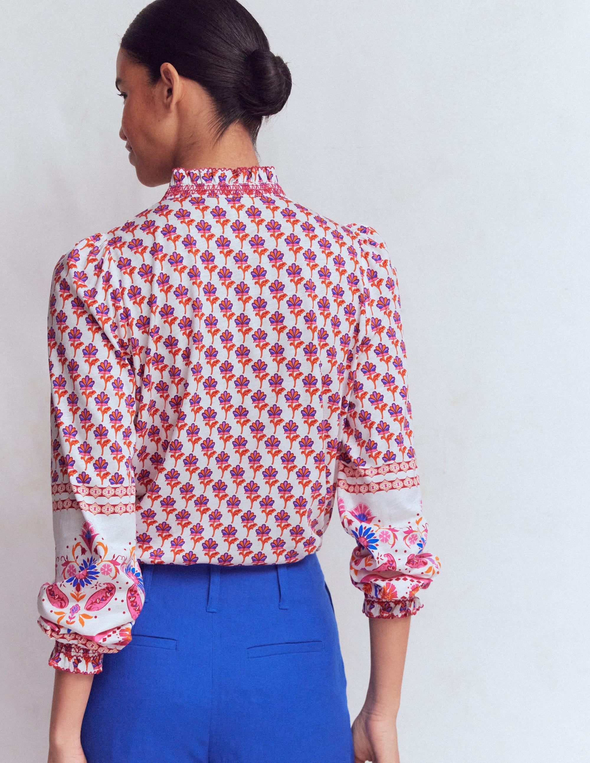 Effie Smocked Detail Shirt