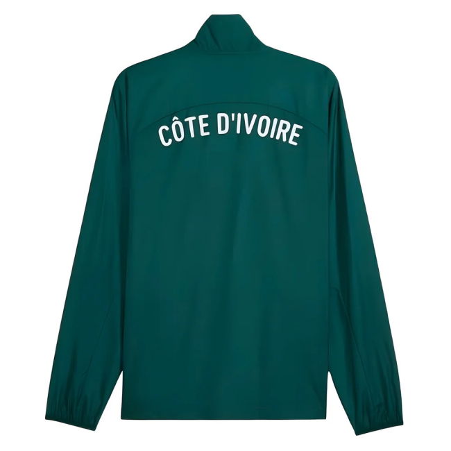 2024-2025 Ivory Coast Prematch Woven Jacket (Dark Myrtle)