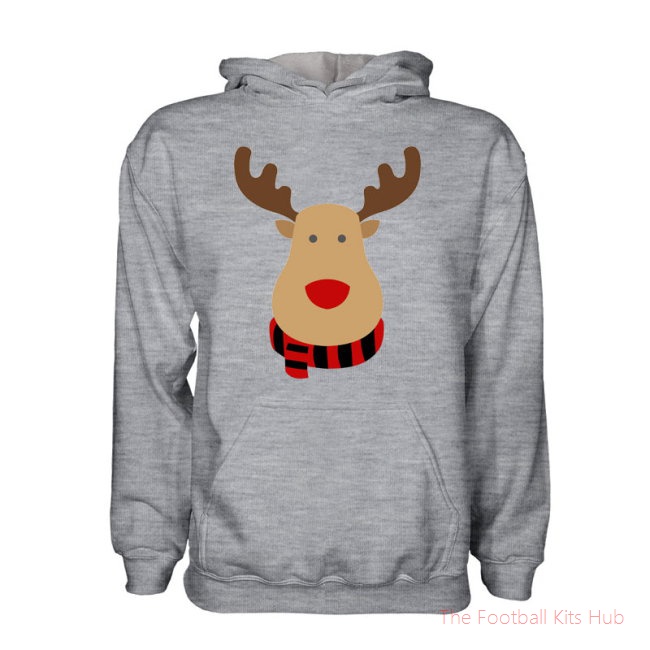Men Belgium Rudolph Supporters Hoody (grey) UEFA Euro