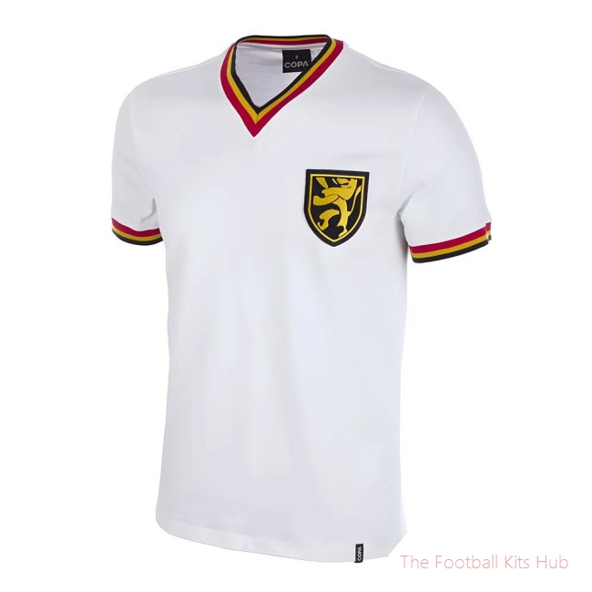 Belgium Away 1970's Short Sleeve Retro Football Shirt