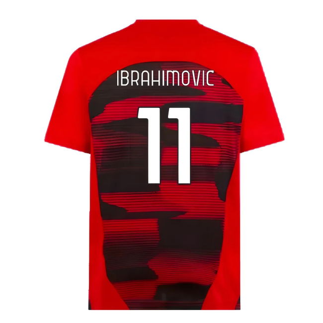 Supporter Acm Ac Milan Prematch Ss Shirt Red Ibrahimovic #11 Premi...