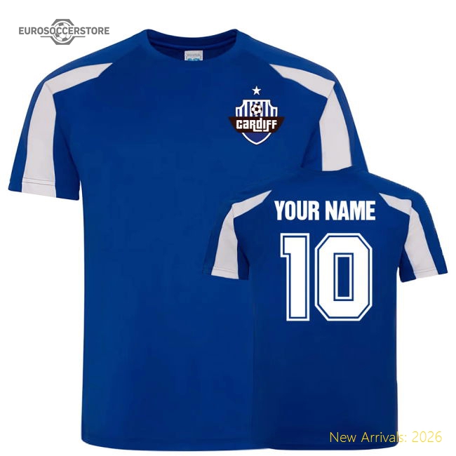 Official Your Name Cardiff City Sports Training Jersey (blue)