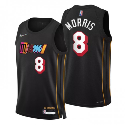 Black MIA Miami Heat #8 Nike Game-Day Jersey Game Day Wear Quality
