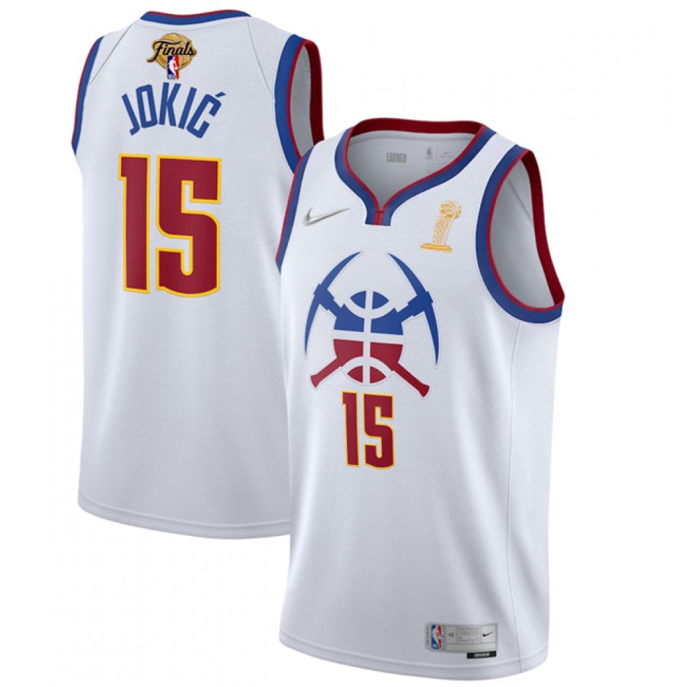 Nikola Jokic15 Denver Nuggets White Jersey - - NBA Collection