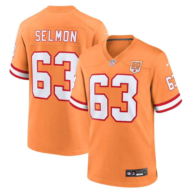 None Lee Roy Selmon Tampa Bay Buccaneers Championship Replica Jersey