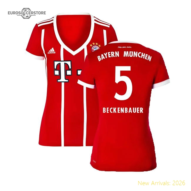 Genuine Bayern Munich 2017-18 Womens Home Shirt (Xl) ((Excellent) Xl) (Beckenbauer