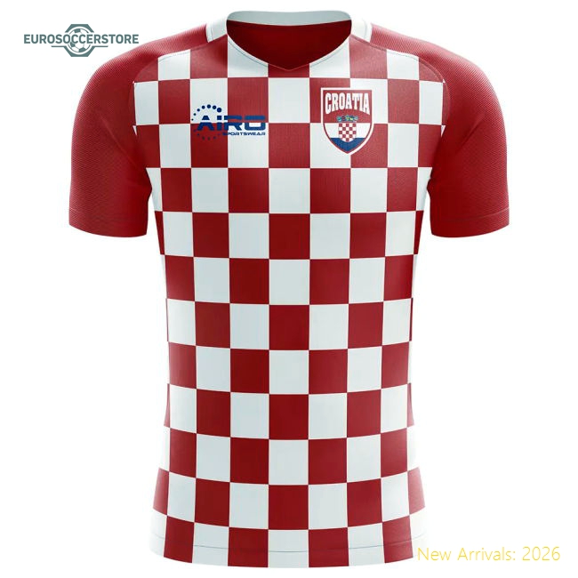 2025-2026 Croatia Flag Concept Football Shirt (Modric 10) - Kids