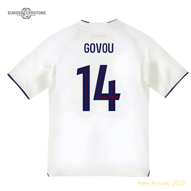 Top-Quality 2025-2026 Olympique Lyon Home Shirt (Kids) (Govou 14)