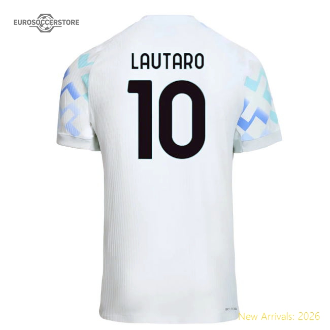 Match-Day 2025-2026 Inter Milan Authentic Away Shirt (Lautaro 10)
