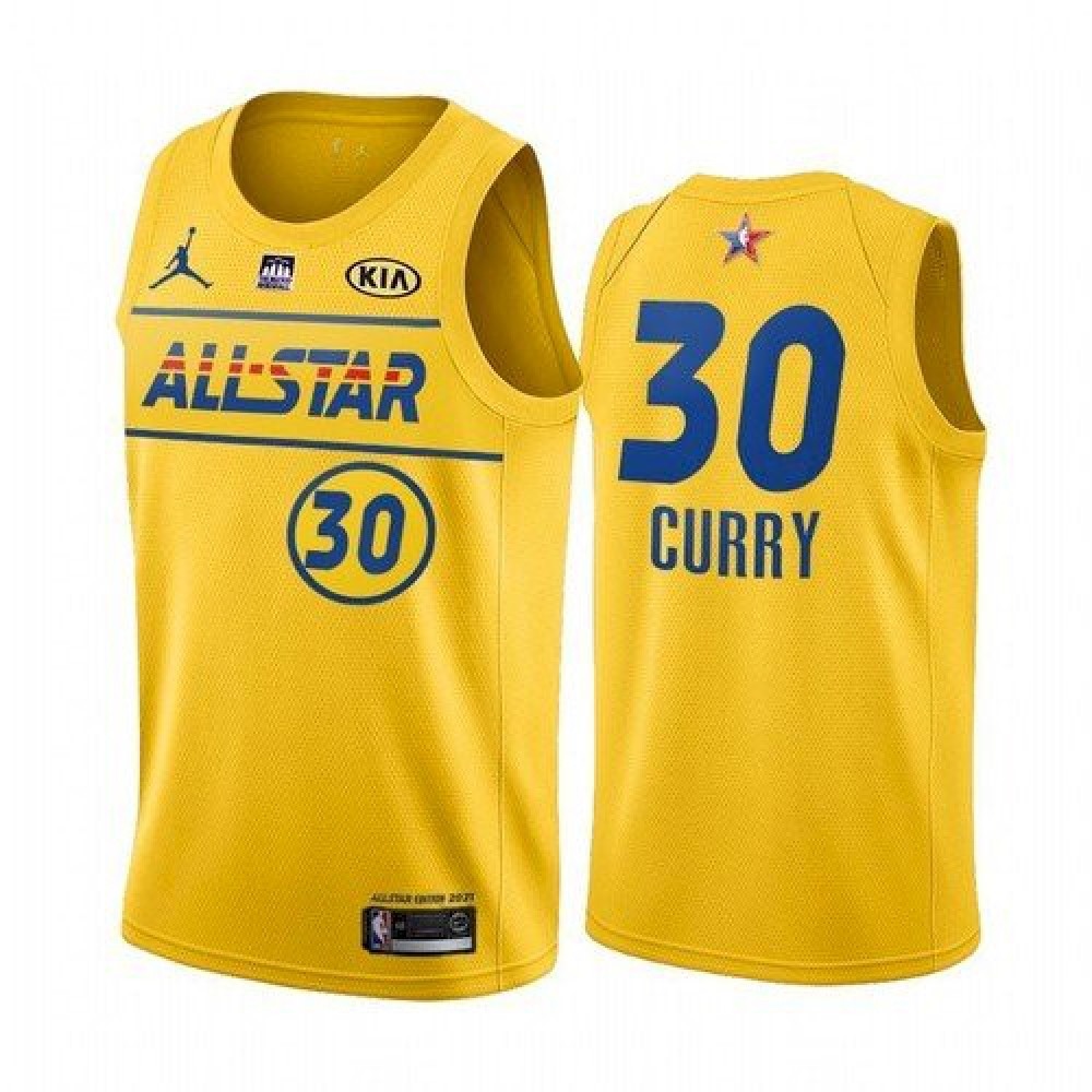 Durable Stephen Curry30 Yellow Jersey - NBA Collection