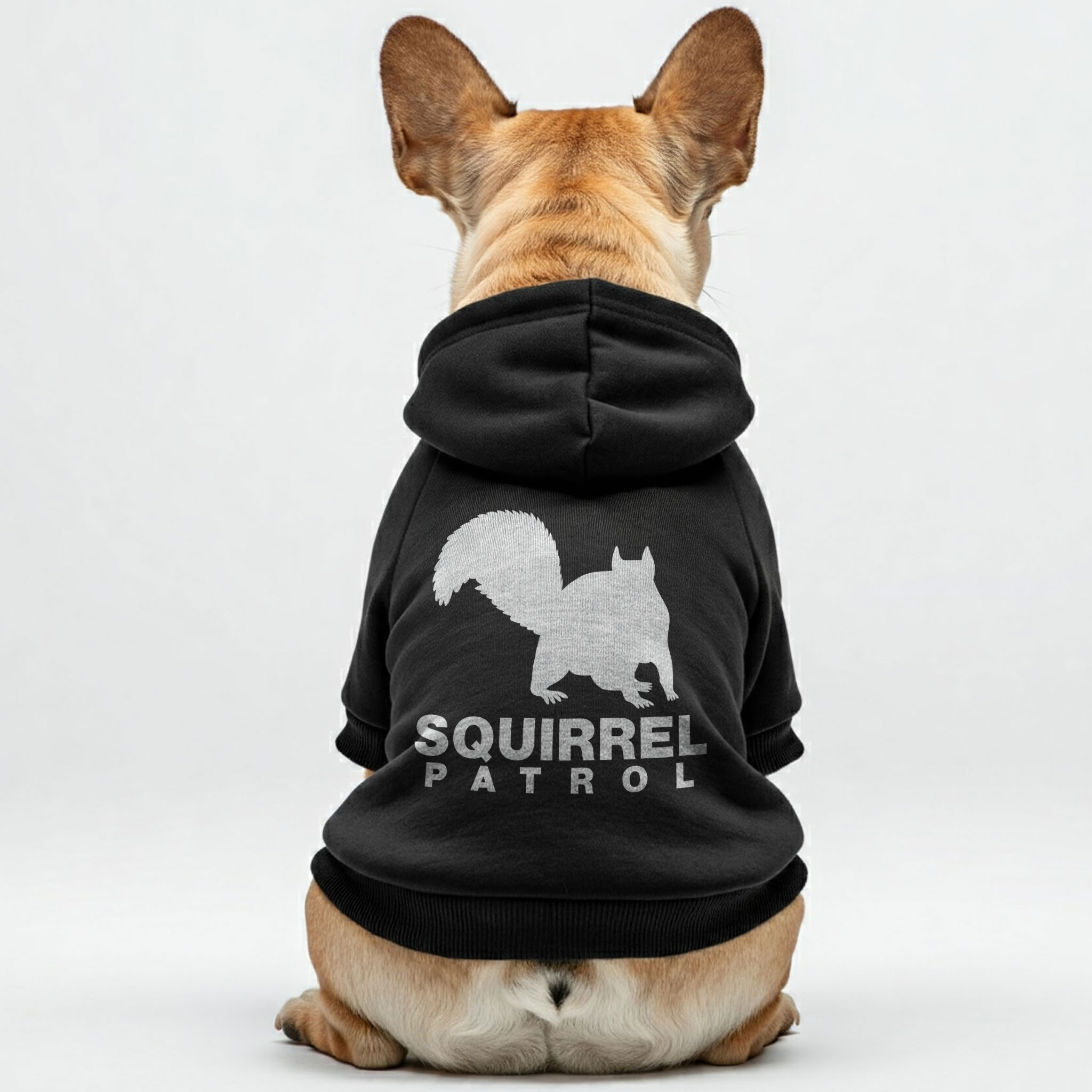 Street-Ready Squirrel Patrol - Personalized French Bulldog Hoodies Wi...
