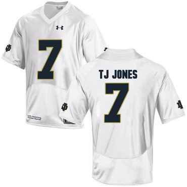 Men's ND Fighting Irish White 2024 game day None #7 home jersey Jersey