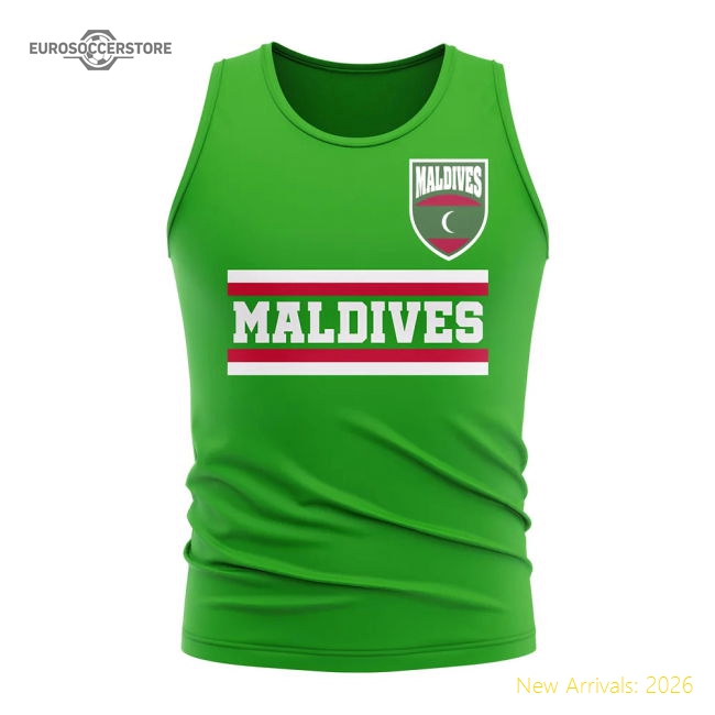 First-class Maldives Core Football Country Sleeveless Tee (green)