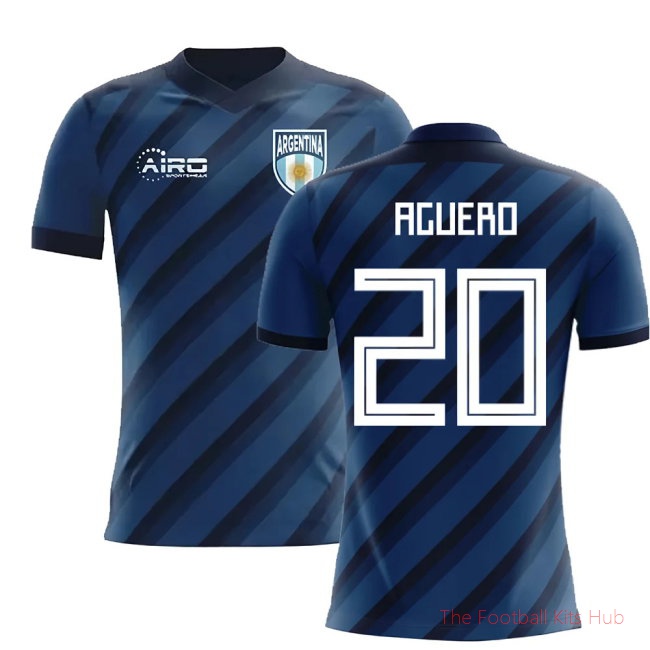 [EFS] 2025/26 Argentina Away Football Shirt (Aguero 20)
